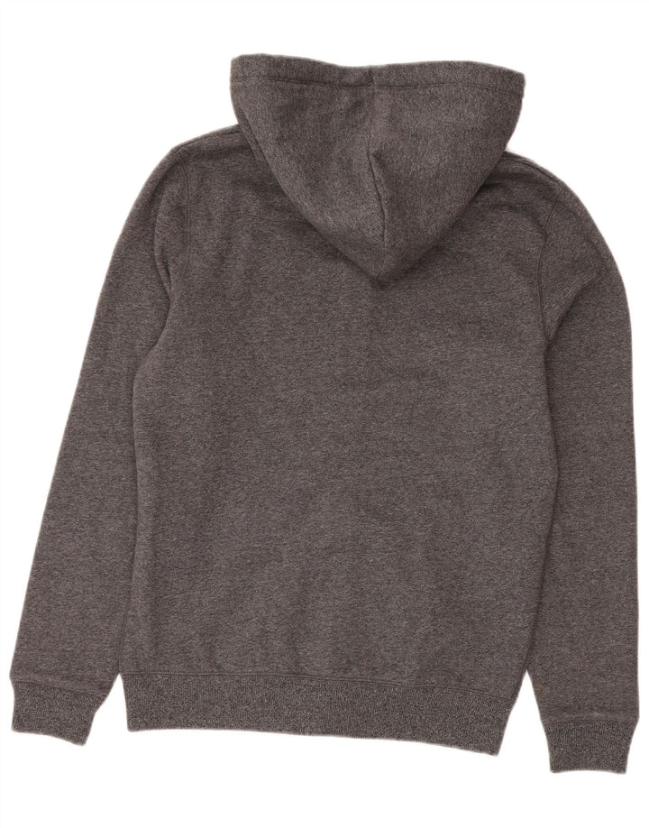 Jack Wills Herren-Kapuzenpullover mit Reißverschluss, mittelgrau gesprenkelte Baumwolle