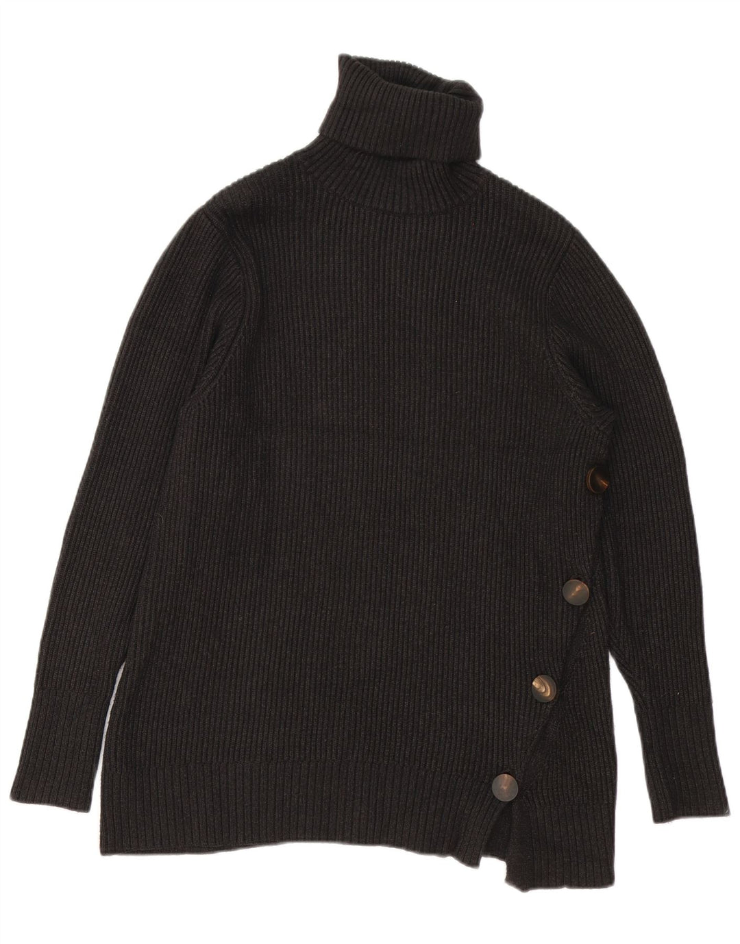 Zara Damen-Pullover mit Rollkragen, Gr. 10, Größe S, Schwarz, Viskose