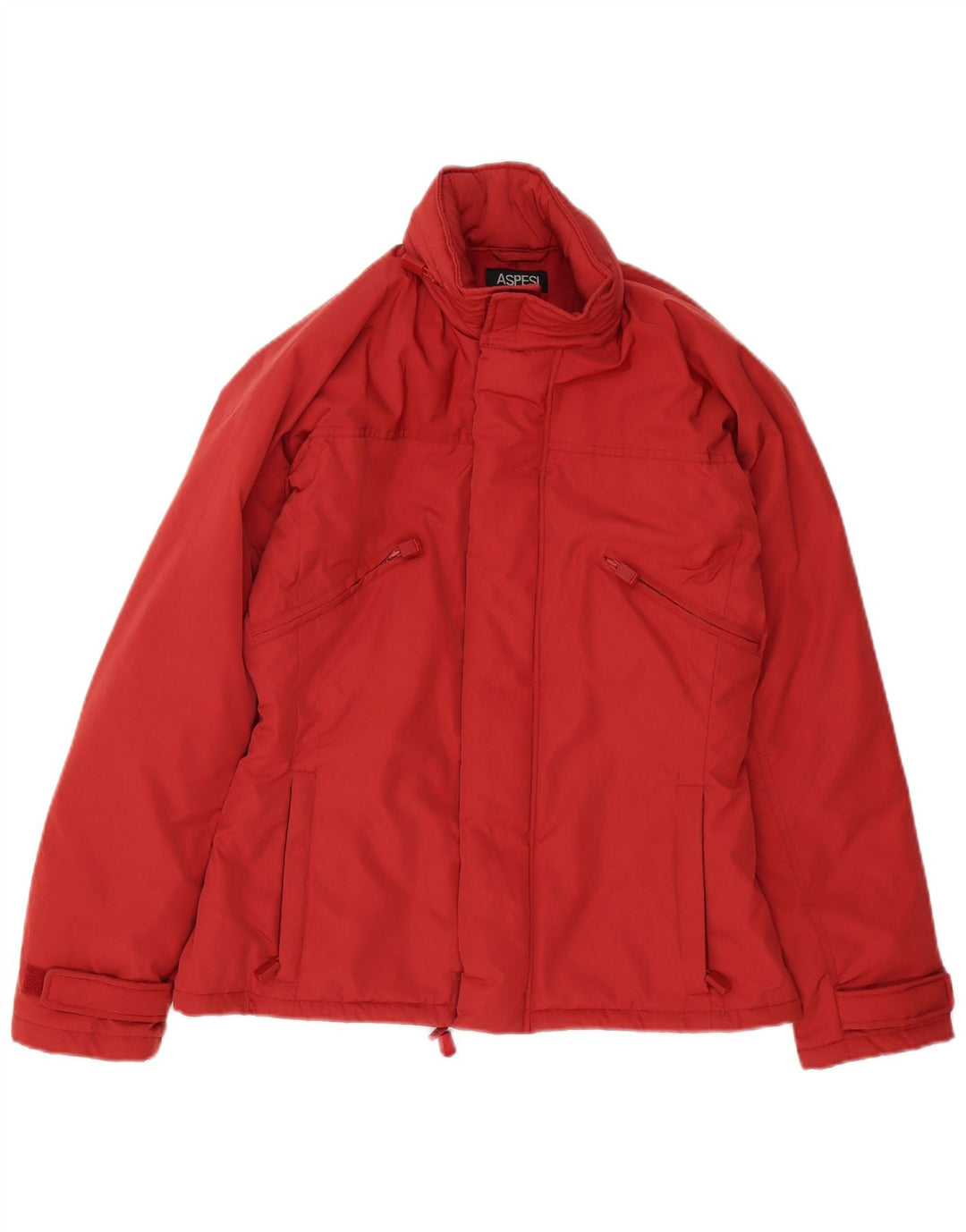 Aspesi Damen Wattierte Jacke UK 14 Mittelrotes Polyester