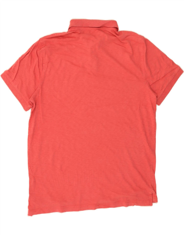 J. CREW Mens Polo Shirt Large Red Cotton Vintage J. Crew and Second-Hand J. Crew from Messina Hembry 