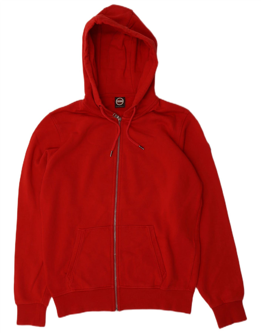 Colmar Herren-Kapuzenpullover mit Reißverschluss, groß, aus roter Baumwolle