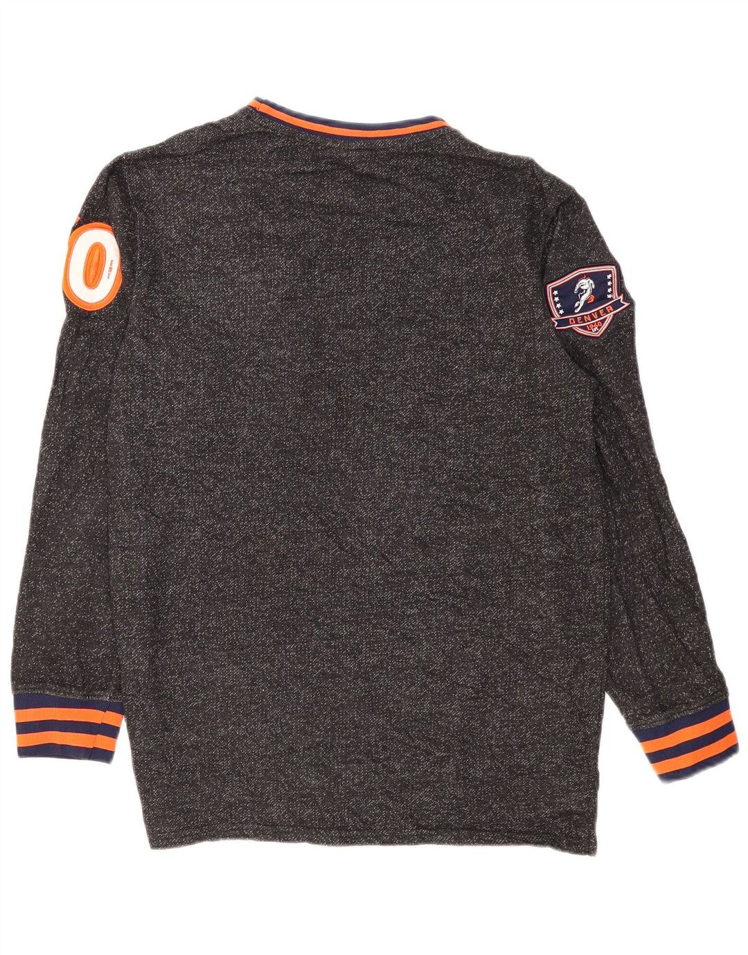 NFL Herren Denver Broncos Grafik-Sweatshirt-Pullover Mittelgrau meliert
