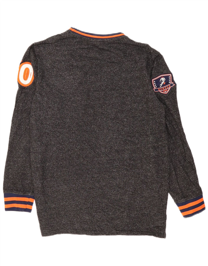 NFL Herren Denver Broncos Grafik-Sweatshirt-Pullover Mittelgrau meliert