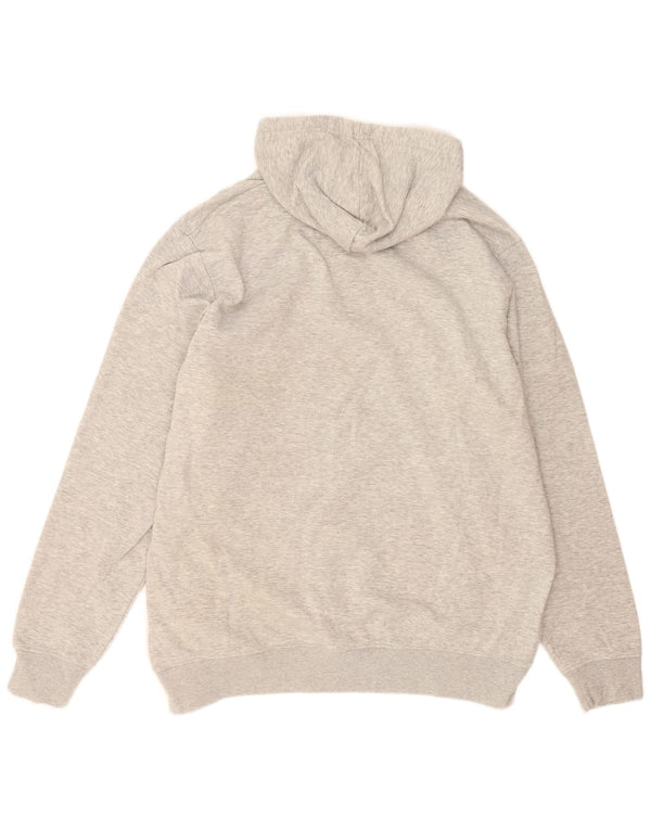 Kappa Herren Graphic Hoodie Pullover 3XL Grau Baumwolle