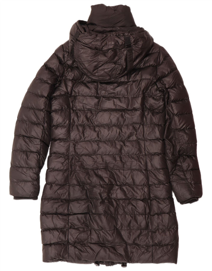 G-STAR Wattierter Damenmantel mit Kapuze, UK 14, Mittelschwarz, Polyester