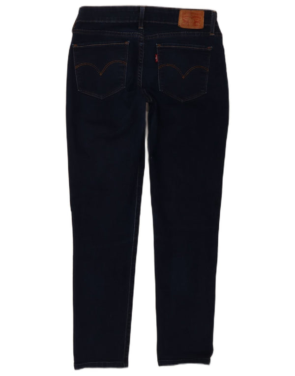 Levi's Damen 711 Skinny Jeans W28 L26 Marineblaue Baumwolle