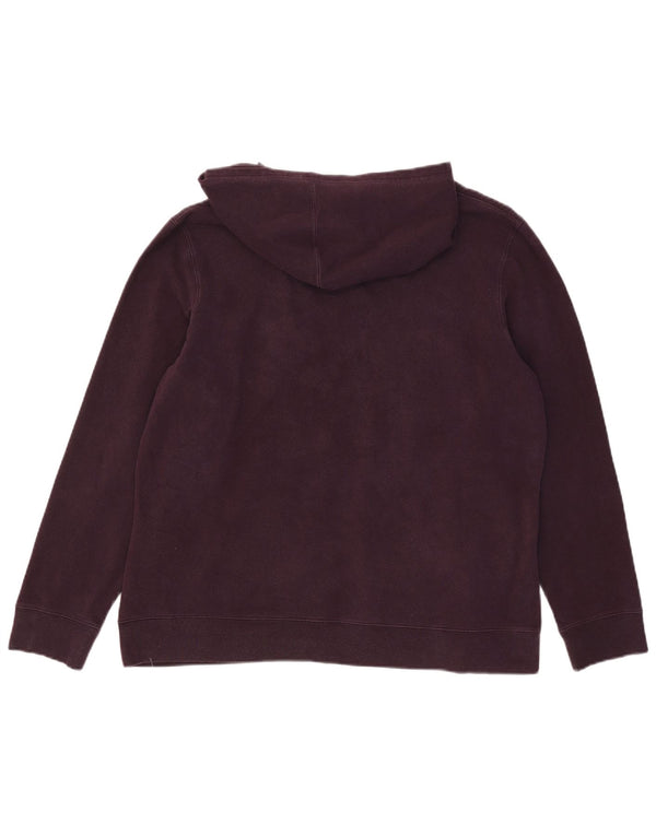 Gap Womens Graphic Hoodie Pullover UK 18 XL Burgund Baumwolle