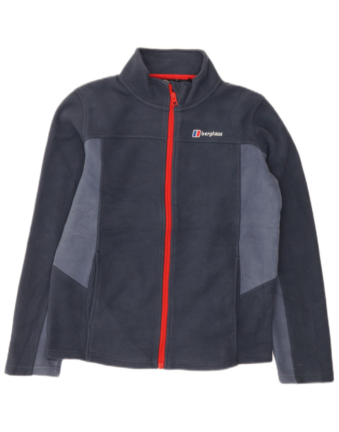 Berghaus Fleecejacke für Jungen, 12–13 Jahre, marineblaues Farbblock-Polyester
