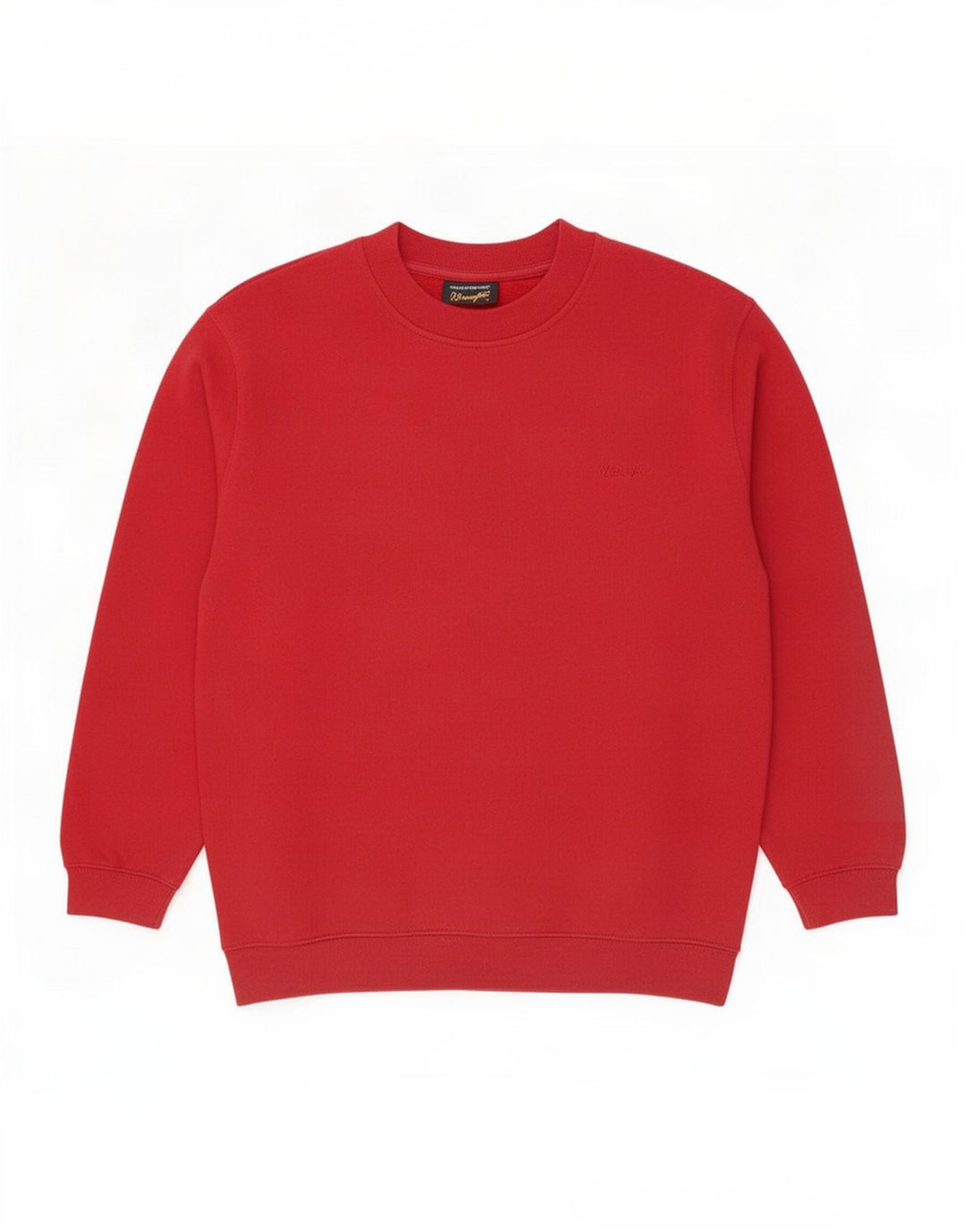 Wrangler Herren-Sweatshirt-Pullover, große rote Baumwolle