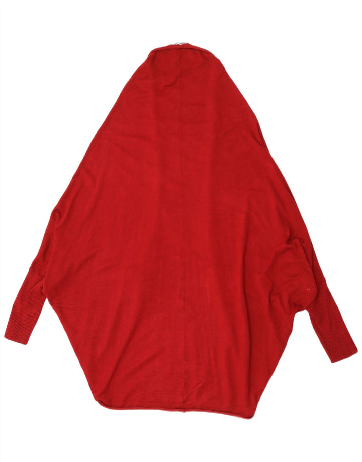 Zara Poncho-Cardigan für Damen, Gr. 14, mittleres Kastanienbraun
