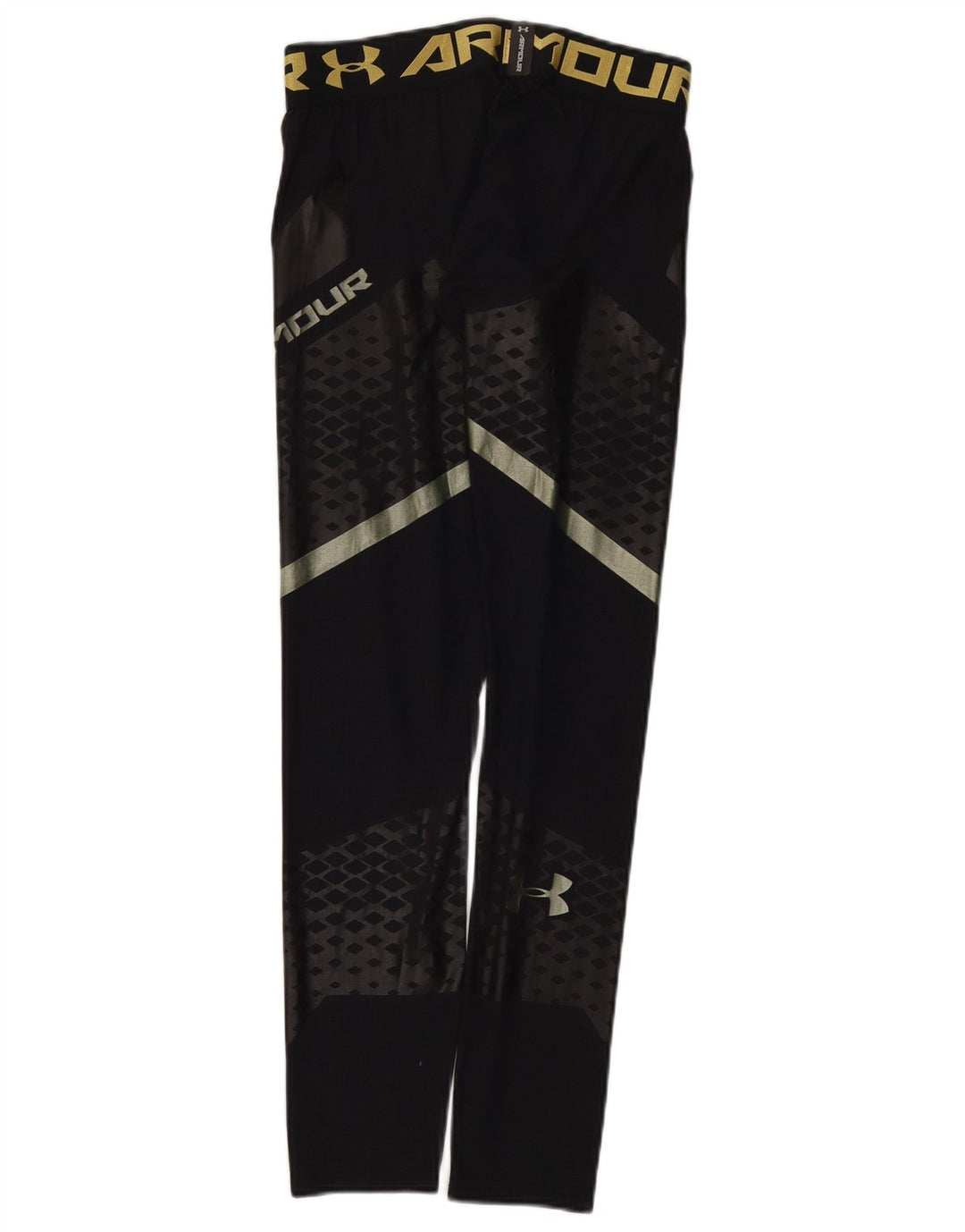 Under Armour Herren-Leggings mit Grafik, Größe S, Schwarz, Farbblock