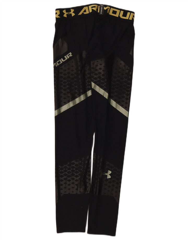 Under Armour Herren-Leggings mit Grafik, Größe S, Schwarz, Farbblock