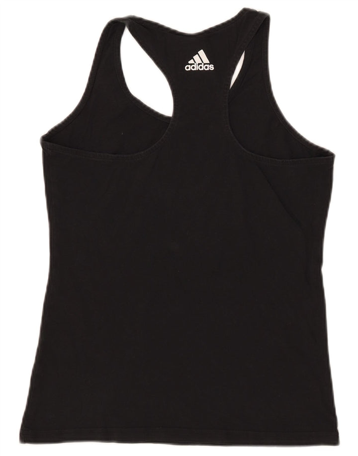 Adidas Damen Graphic Vest Top UK 8 Small Schwarz
