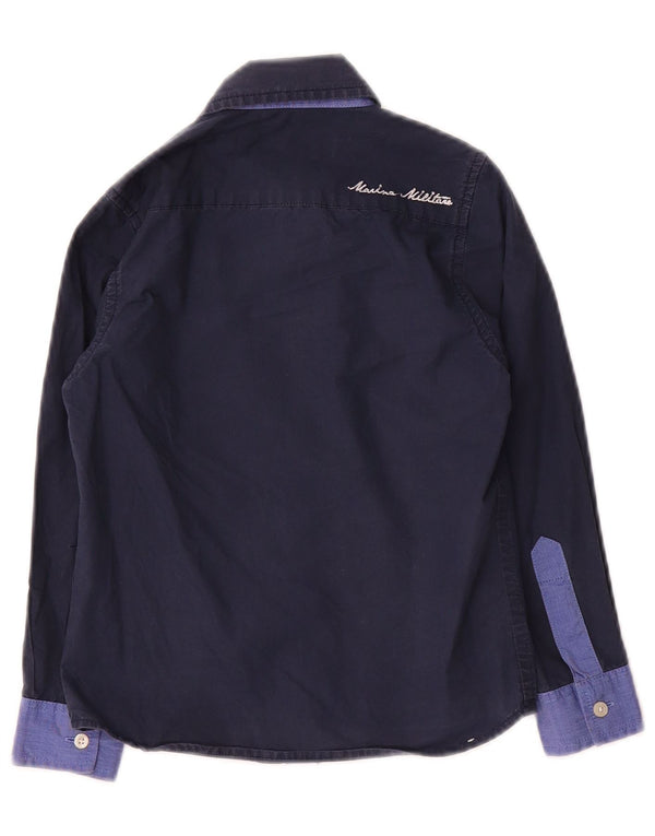 Marina Yachting Jungen-Hemd, 3–4 Jahre, marineblau, Colourblock-Baumwolle