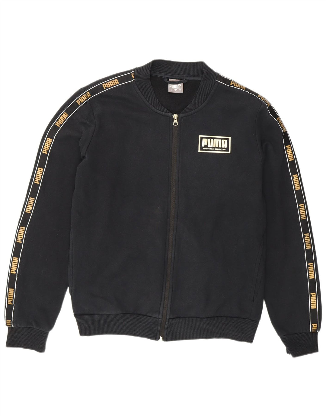 Puma Herren Grafik-Trainingsanzug-Oberteil, Jacke, Größe S, Schwarz