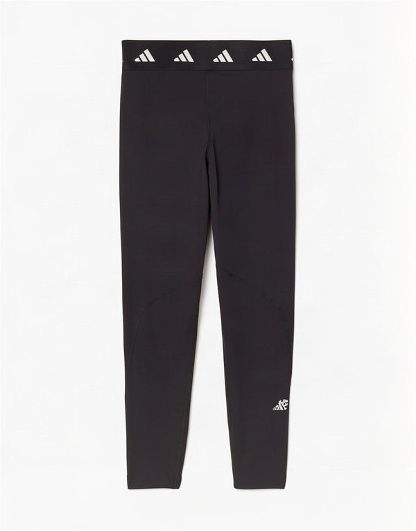 Adidas Damen Aeroready Graphic Leggings UK 8/10 Small Schwarz