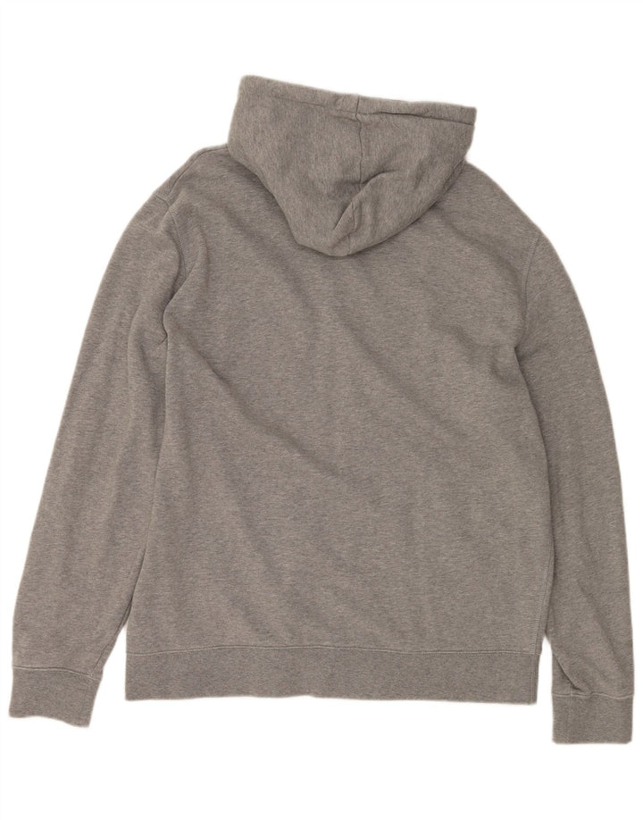 MARKS & SPENCER Herren-Kapuzenpullover mit Reißverschluss, XL, graue Baumwolle