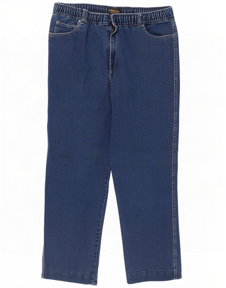 Farah Damen-Jeans, klassisch, gerade, W36, L27, Blau, Baumwolle