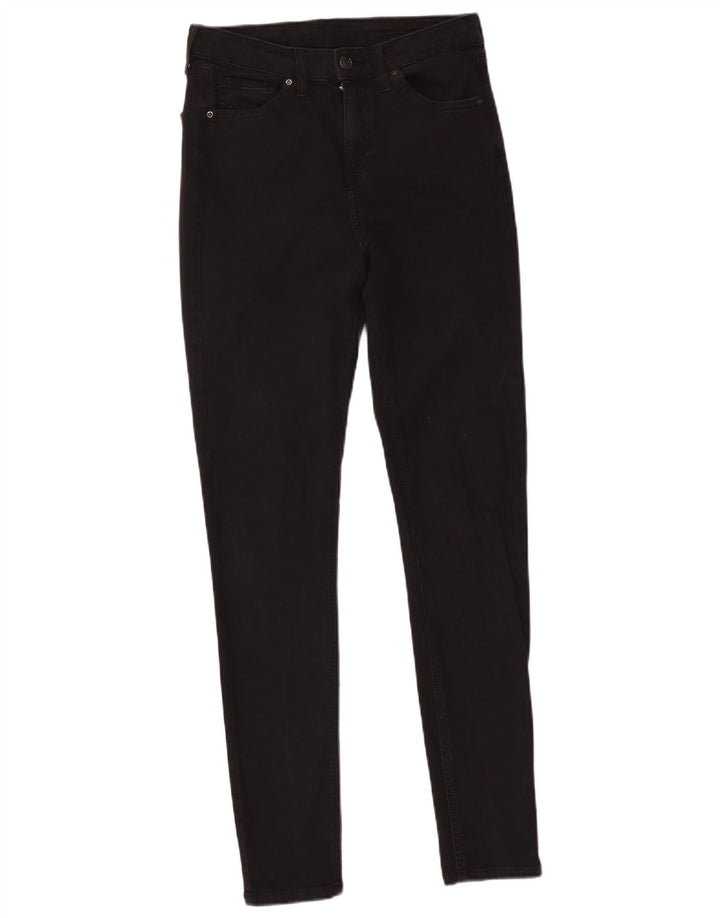 Topshop Damen Skinny Jeans W28 L29 Schwarz Polyester