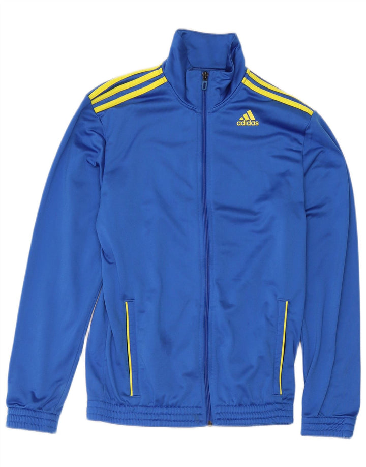 Adidas Herren Trainingsanzug Top Jacke UK 36/38 Small Blau Polyester