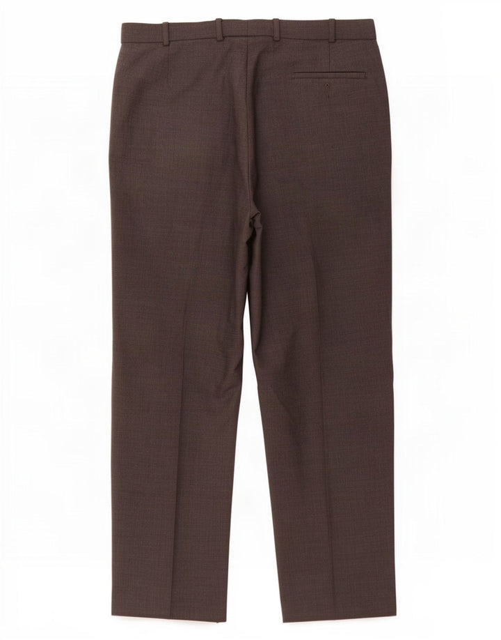 Marks & Spencer Herren-Anzughose mit Pegged-Anzug, W36, L29, graues Polyester