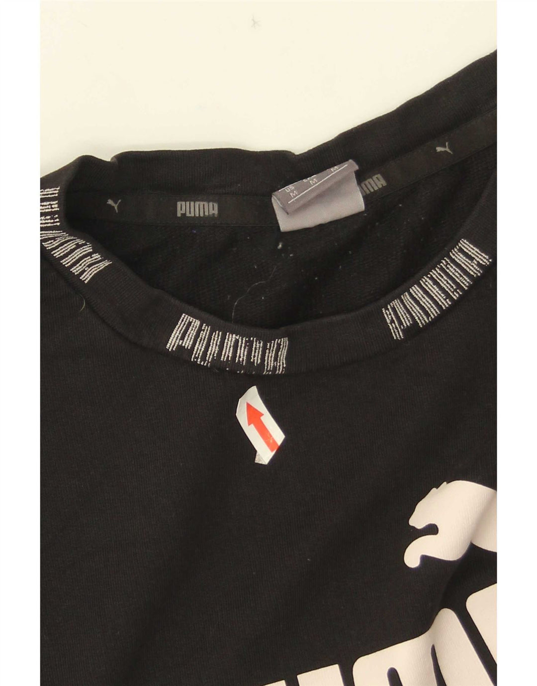 Puma Herren Grafik T-Shirt Top Mittelschwarz Baumwolle