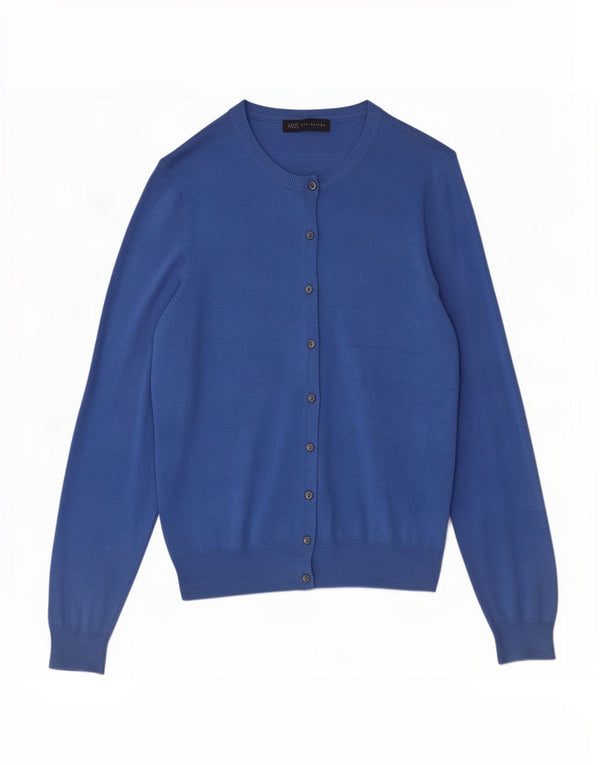 Marks & Spencer Damen-Cardigan-Pullover UK 16 Große blaue Viskose