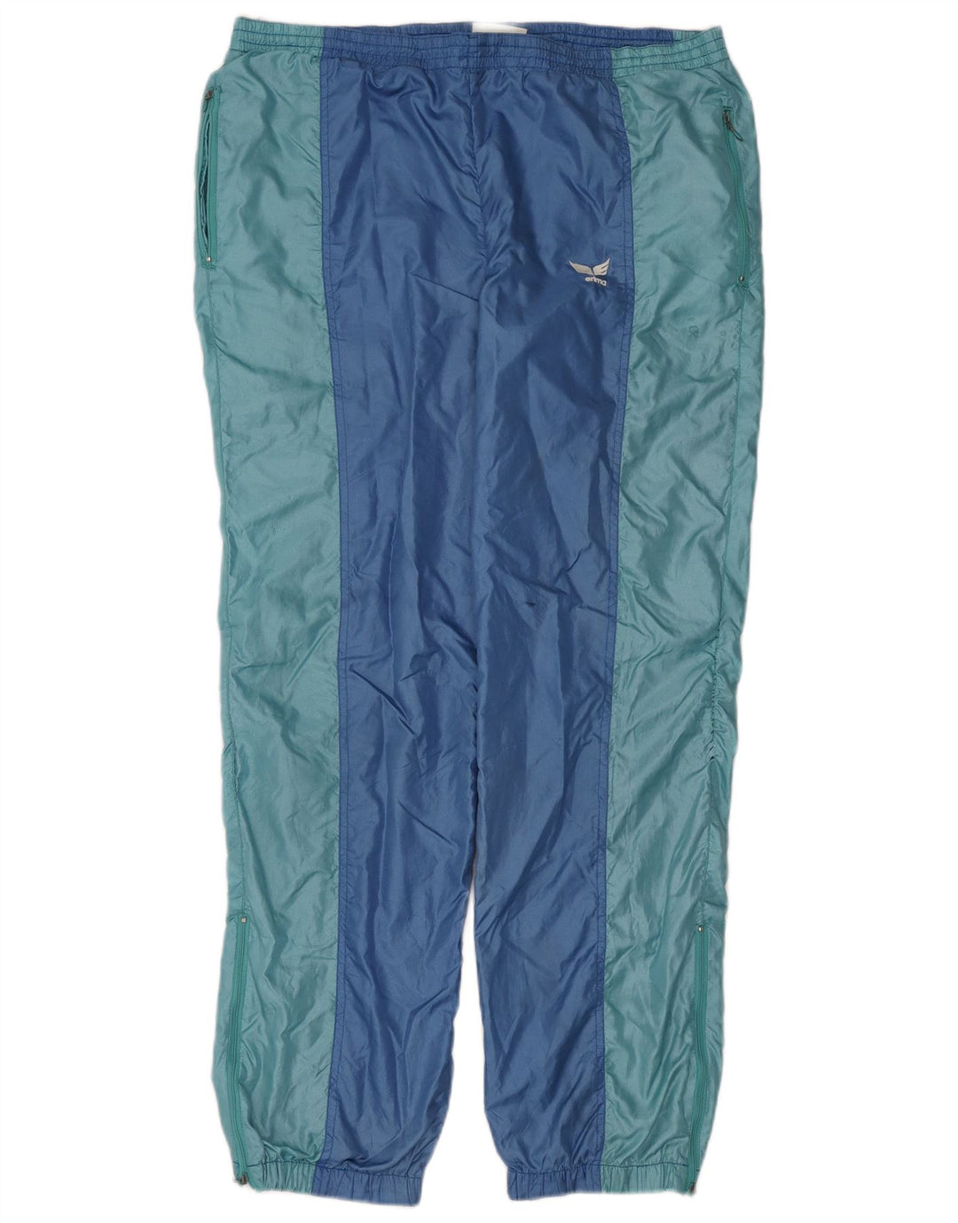 Erima Herren-Trainingshose, Jogginghose, groß, blaues Colourblock-Polyamid