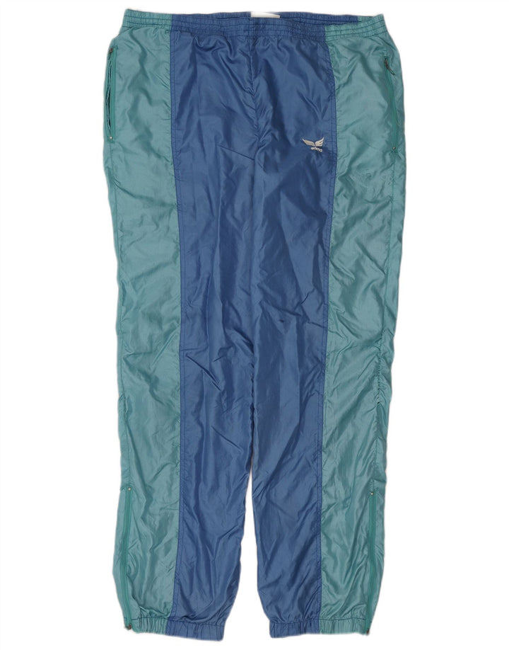 Erima Herren-Trainingshose, Jogginghose, groß, blaues Colourblock-Polyamid