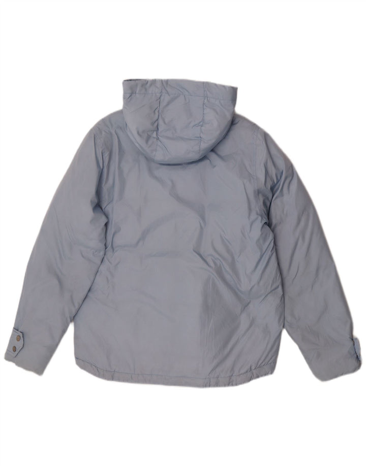 Diadora Wattierte Damenjacke mit Kapuze, UK 14, Mittelblau, Polyamid