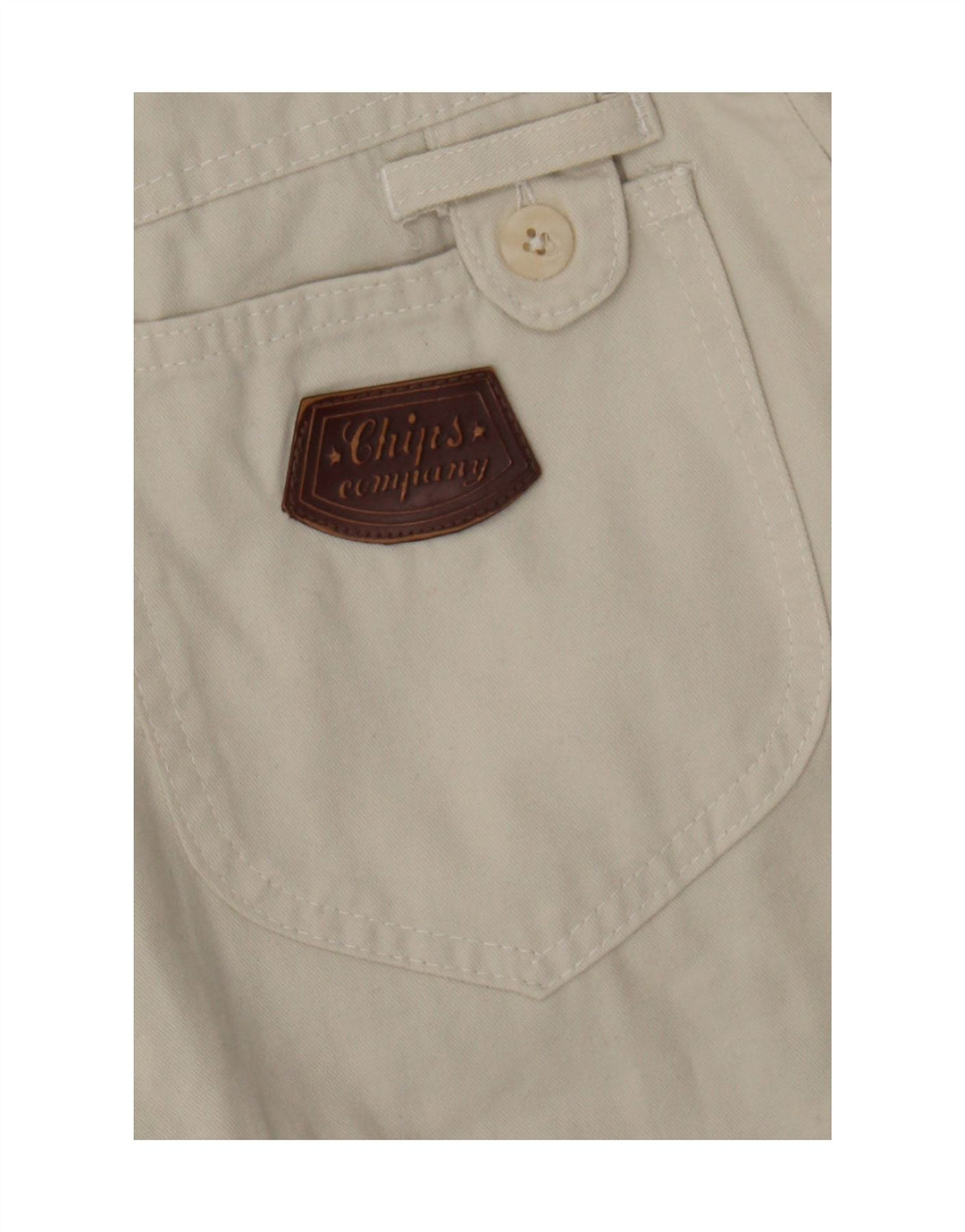 VINTAGE Womens Pegged Chino Trousers W26 L27 Beige Vintage Vintage and Second-Hand Vintage from Messina Hembry 