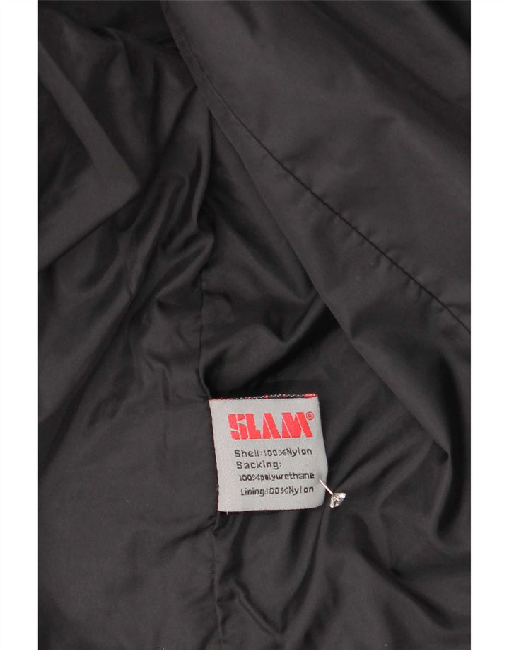 Slam Damen-Parkajacke mit Kapuze, UK 18, XL, schwarzes Nylon