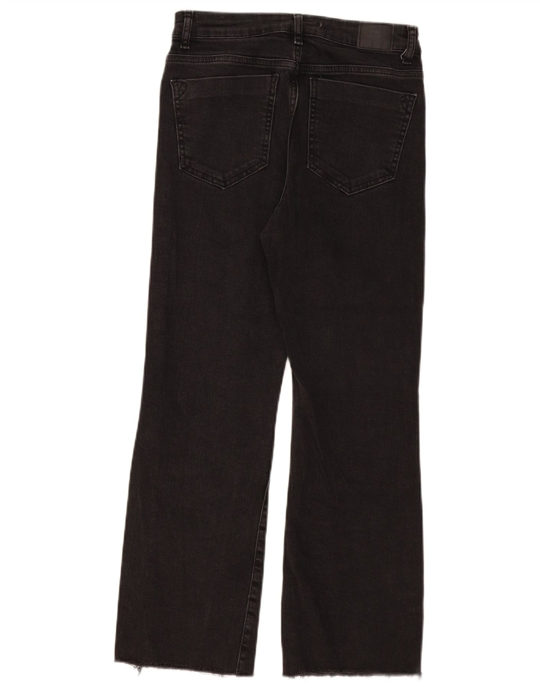 Zara Damen Straight Jeans EU 38 Small W28 L26 Schwarz