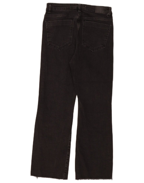 Zara Damen Straight Jeans EU 38 Small W28 L26 Schwarz