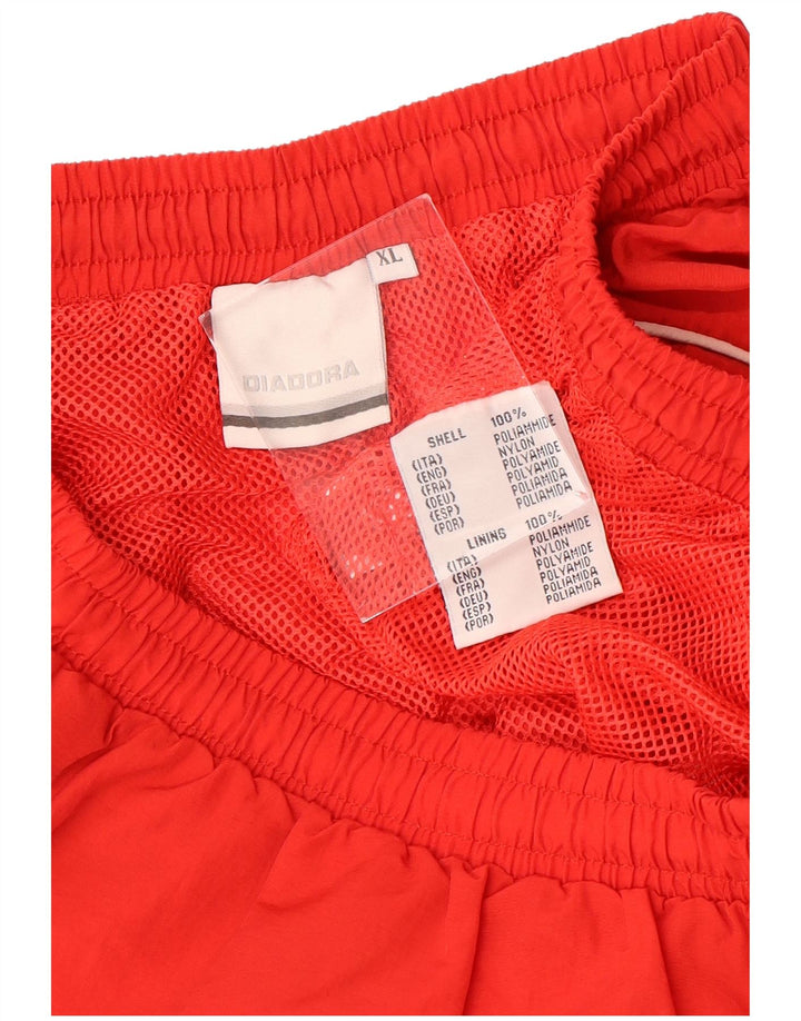 Diadora Herren-Sportshorts XL aus rotem Nylon