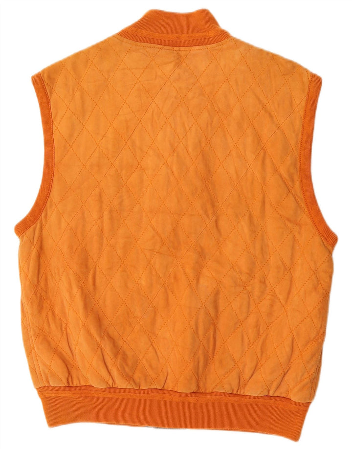 Mila Schon Herren Steppweste UK 38 Medium Orange