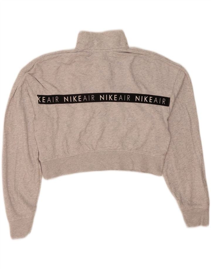 Nike Damen Nike Air Graphic Sweatshirt Pullover UK 14 Mittelgrau