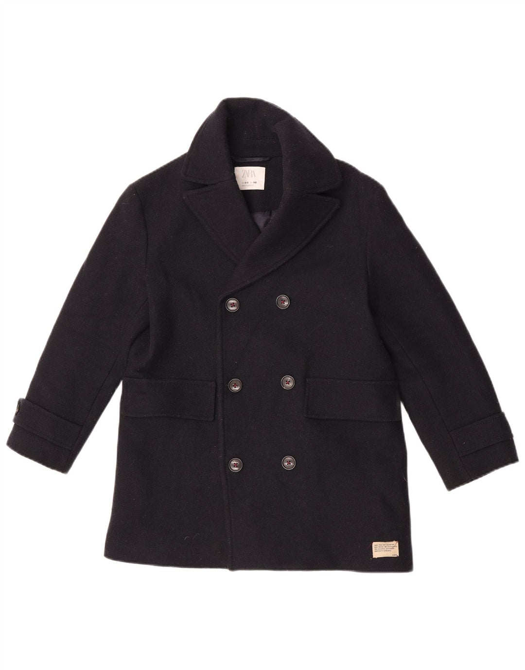 Zara Pea Coat für Jungen, 9–10 Jahre, Marineblau