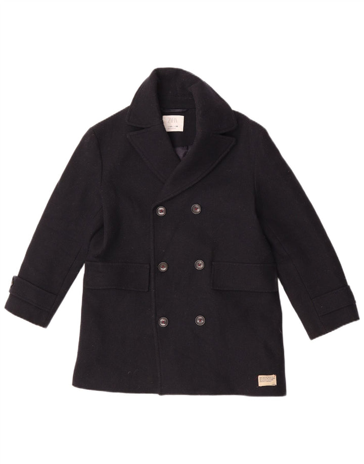 Zara Pea Coat für Jungen, 9–10 Jahre, Marineblau