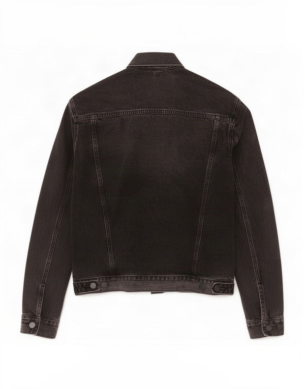 Gap Herren Jeansjacke UK 36 Small Schwarz Baumwolle