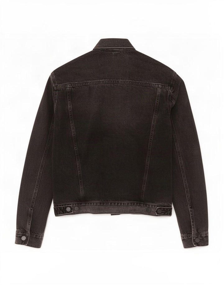 Gap Herren Jeansjacke UK 36 Small Schwarz Baumwolle