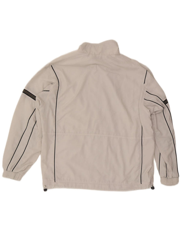 Lotto Herren-Trainingsanzug-Oberteil, Jacke, XL, weiß gestreift, Polyester