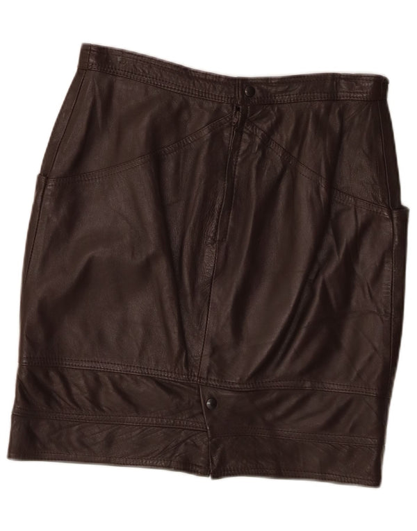 Conbipel Damen Lederrock IT 46 Large W30 Braunes Leder