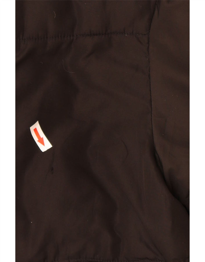 Zara Damen Übergroße wattierte Jacke UK 10 Small Schwarz Polyester