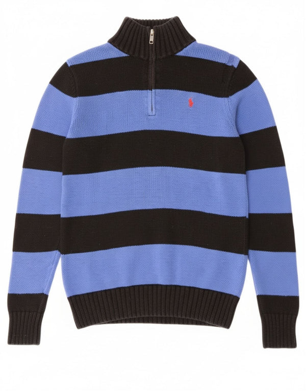 Polo Ralph Lauren Jungen-Pullover mit Reißverschluss am Hals, 14–15 Jahre, Größe L, Blau