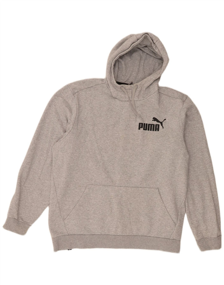 Puma Herren Kapuzenpullover 2XL Grau Baumwolle