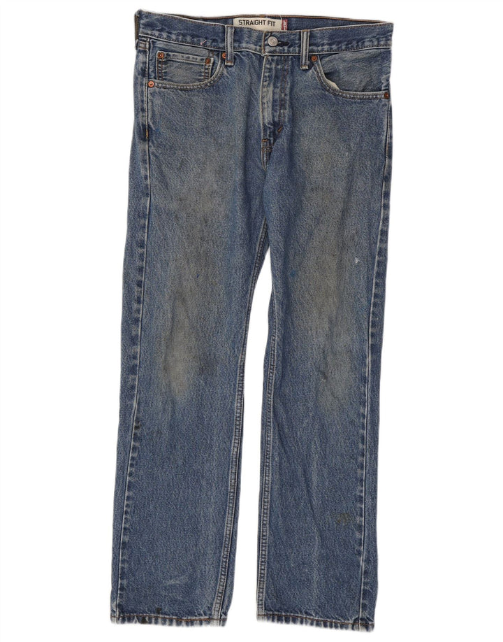 LEVI'S Herren 505 Straight Jeans W31 L30 Blaue Baumwolle