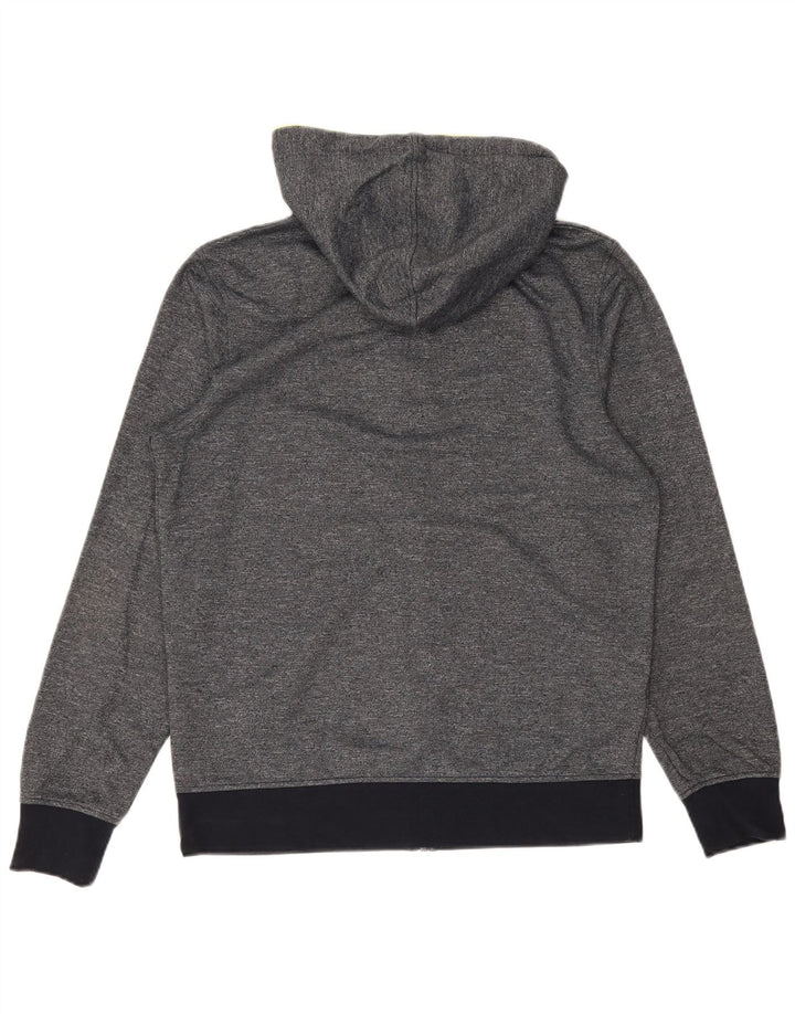 Jack & Jones Herren-Kapuzenpullover mit Reißverschluss, mittelgrau gefleckte Baumwolle