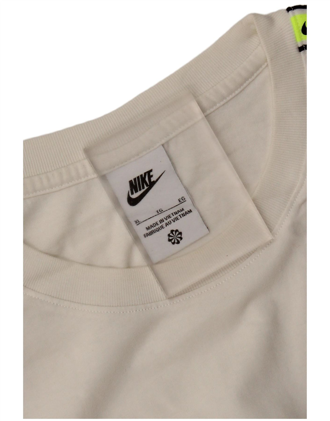 Nike Herren-T-Shirt mit Grafik, XL, Weiß, Farbblock