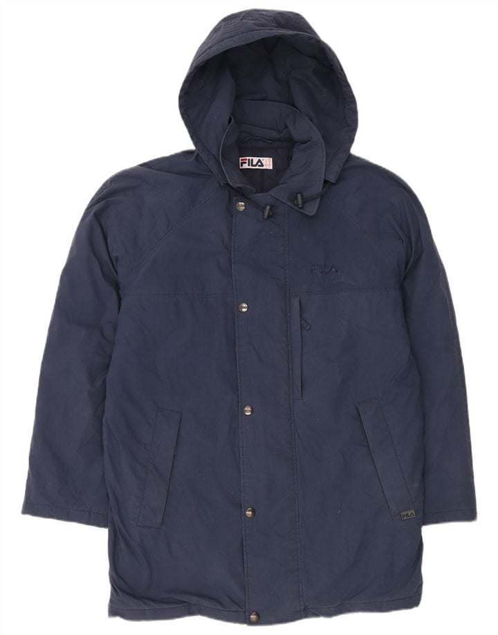 FILA Herren-Kapuzenmantel IT 48 Mittelmarineblaues Polyester